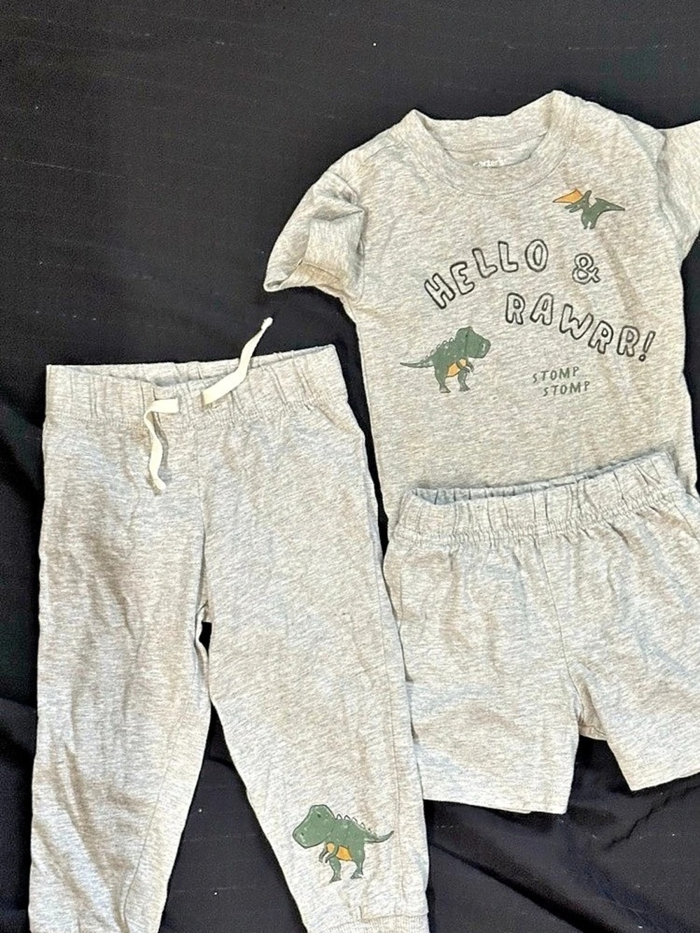 Carter's 18m Dinosaur Graphic Matching Set — 3 pieces